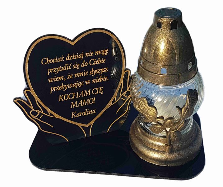 podstawka na znicze,STATUETKA Z TWOIM GRAWEREM, znicz na DZIEŃ DZIADKA zdjęcie 3