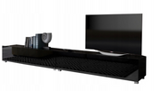 Stolik RTV Czarny Połysk 300cm Wiszący Lub Stojący