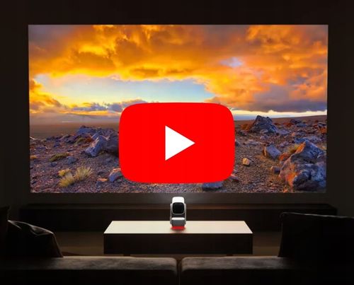 PROJEKTOR RZUTNIK AKUMULATOR PRZENOŚNY OBROTOWY LED MOBILNY SMART TV +HDMI na Arena.pl