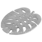Patera dekoracyjna liść ELDO 27X22X2 srebrna
