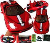 Autko Zdalnie Sterowane FERRARI 458 SZYBERDACH NA PILOT Rastar Samochód RC