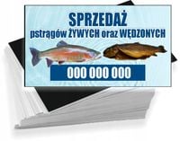 Wizytówki firmowe REKLAMOWE Foliowane 1000 szt SPRZEDAŻ PSTRĄGÓW