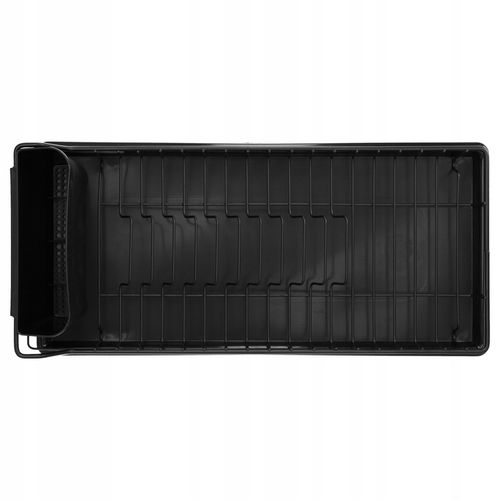 Suszarka do naczyń ociekacz na sztućce stojąca czarna plastikowa 50,5 na Arena.pl