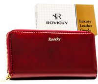 portfel damski skórzany rh-25-1-sh-r-5227 red