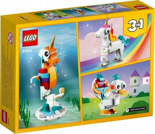 LEGO Creator 3w1 Magiczny jednorożec 31140 + Urodzinowy niedźwiedź 30582 na Arena.pl