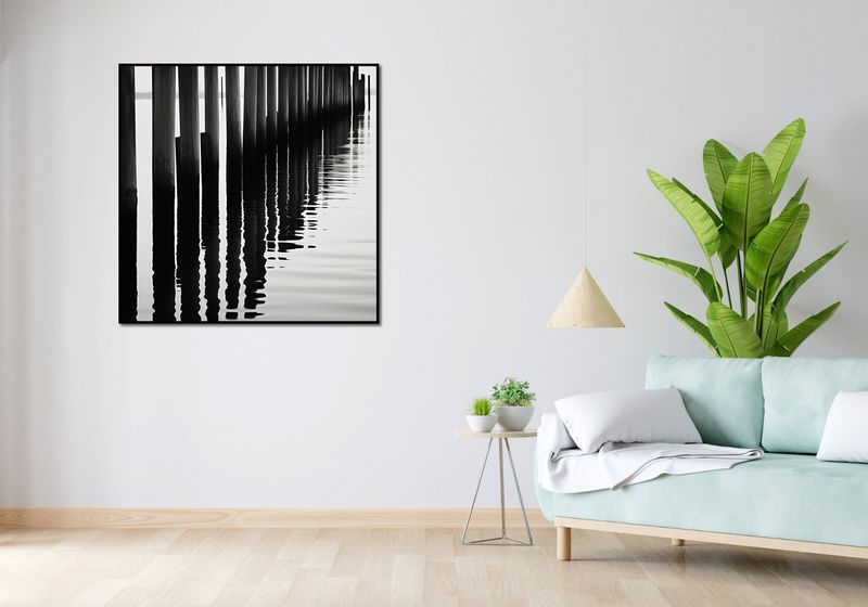 Plakat 100x100cm Rytm Wody i Drewna zdjęcie 4