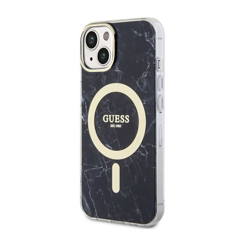 Guess Marble MagSafe - Etui iPhone 14 Plus (Czarny) na Arena.pl