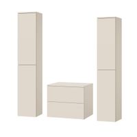 Zestaw łazienkowy szafka + 2 słupki Color Macadamia (2S 60 + 2D 160 X2)