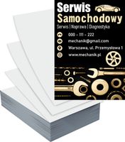 Ulotki A4 1000szt reklamowe firmowe GOTOWY PROJEKT SERWIS SAMOCHODOWY