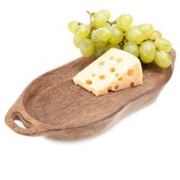 Talerz Drewniany Taca na Przekąski Przystawki do Serwowania 42,5 cm Mango