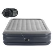 materac dmuchany z wbudowaną pompką elektryczną 203x152x42 cm intex 64136nd