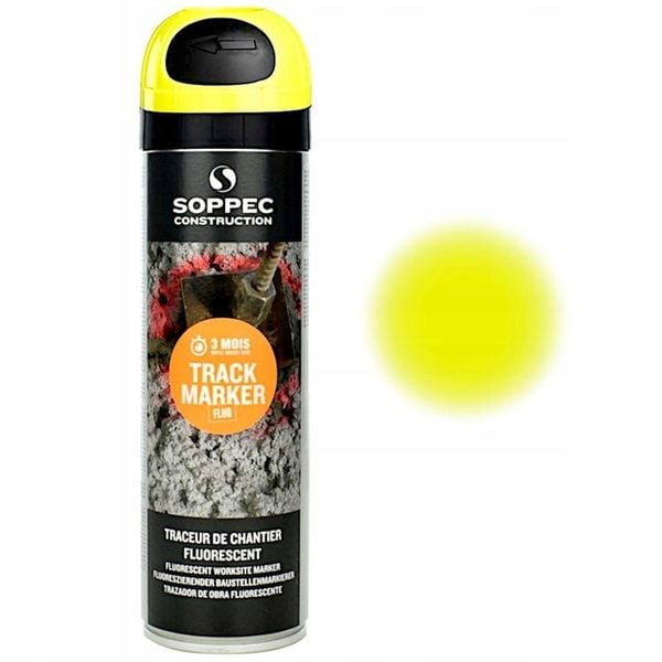 FARBA GEODEZYJNA SPRAY SOPPEC TRACK MARKER 12szt zdjęcie 6
