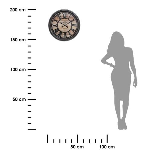 ZEGAR ŚCIENNY 3D OLD TOWN 50 CM na Arena.pl