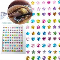 KRYSZTAŁKI naklejki na TWARZ cyrkonie DIAMENCIKI