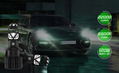 ŻARÓWKI LED H7 FATEEYE PROJECTOR 100% IDEALNE ODCIĘCIE SOCZEWKA FISHEYE na Arena.pl