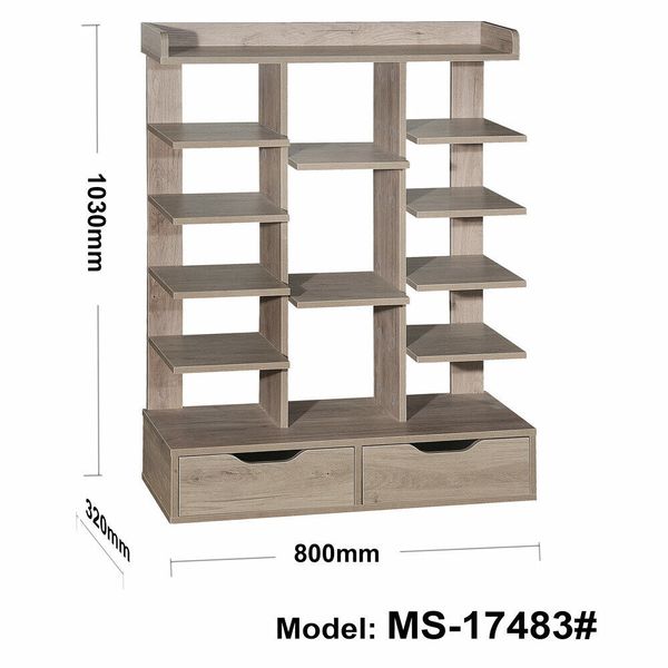 Szafka półka na buty z przegrodami i szufladami zdjęcie 3