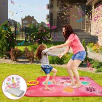 MUZYCZNA MATA DO TAŃCZENIA INTERAKTYWNA ŚWIATŁO RÓŻOWA DUŻA DLA DZIEWCZYNKI