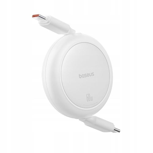 Kabel USB Baseus Free2Pull Mini USB-C do USB-C, 60W, 1, (biały) na Arena.pl