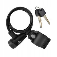 Zapięcie rowerowe zamknięcie do roweru pętla na klucz spirala linka rower