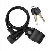 Zapięcie rowerowe zamknięcie do roweru pętla na klucz spirala linka rower