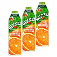 Tymbark Sok 100% pomarańcza 1 l x 3 sztuk