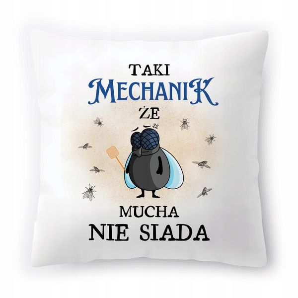 Poduszka Dla Mechanika Na Urodziny Na Prezent Z Nadrukiem Ze Zdjęciem zdjęcie 1