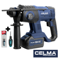 Młot CELMA Pro PRWg 2-20OBS 18V 1x4Ah SDS Plus 2J + wkrętak MAKITA 3,5m