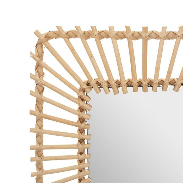 Lustro Leoini kwadrat 40x40cm rattan zdjęcie 2