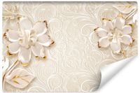 Fototapeta Ścienna Abstrakcyjne KWIATY Ornamenty Efekt 3D 180cm x 120cm