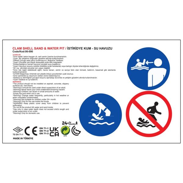 WOOPIE Piaskownica Basen Muszelka Niebieska 3w1 Suchy Basen 1 szt. zdjęcie 3