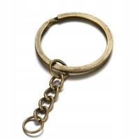 Kółko do kluczy do breloczka z łańcuszkiem i zaciskiem DIY 5 cm półprodukt