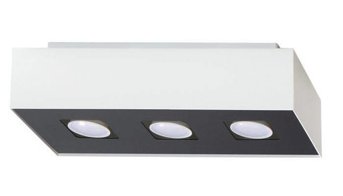 Downlight LAMPA sufitowa SL.0068 prostokątna OPRAWA metalowa biała zdjęcie 1