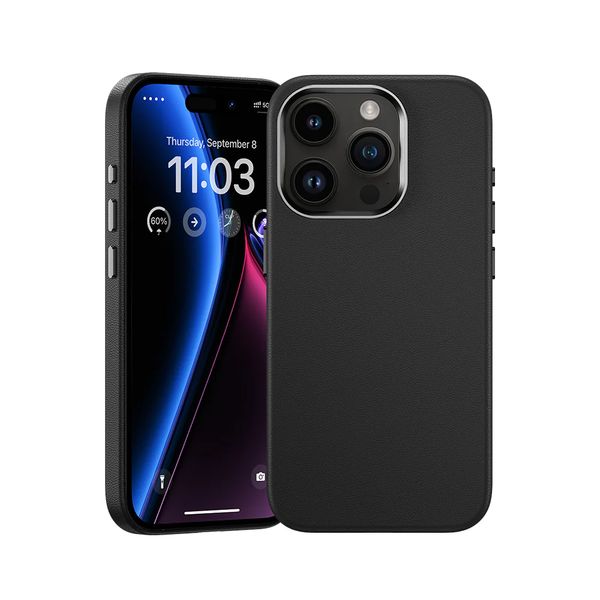 Benks Etui Magnetic Leather do Iphone 15 Pro czarny zdjęcie 1