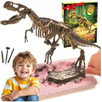 DINOZAUR WYKOPALISKA SZKIELET TYRANOZAURA T-REX ZESTAW ARCHEOLOGICZNY KOŚCI
