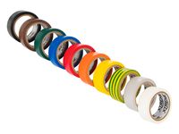 Taśma izolacyjna klejąca 0,13mm/19mm/5m - MIX 10szt