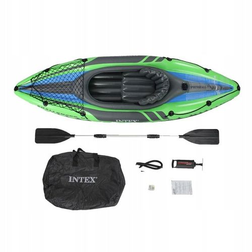 Kajak 1os. Challenger K1 Intex 68305 Pompka Wiosło na Arena.pl