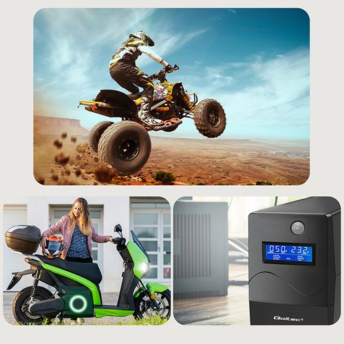 Qoltec Ładowarka AGM/GEL/STD 6/12V 1.5A LED Prostownik na Arena.pl