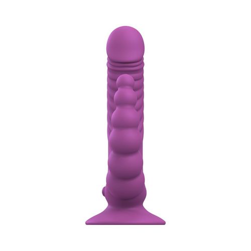 Teazers - Double Vibrator With Suction Cup And Remote - Purple na Arena.pl