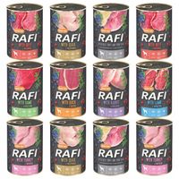 RAFI Karma mokra dla psa DOLINA NOTECI mix smaków 12 x 400g bezzbożowa