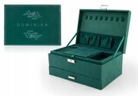 SZKATUŁKA na BIŻUTERIĘ kuferek XXL + DOWOLNE IMIĘ