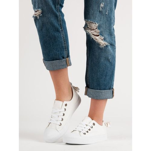 Białe Niskie Trampki r.38 na Arena.pl