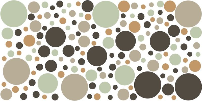 Naklejki Ścienne GROCHY Kropki Styl Boho Dla Dzieci 150 sztuk zdjęcie 8