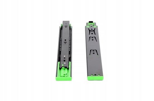 Prowadnica kulkowa SEVROLL do szuflad cichy domyk 350 mm czarna udźwig na Arena.pl