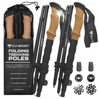 KIJE TREKKINGOWE do Chodzenia Kijki NORDIC WALKING CARBON Włókno Węglowe