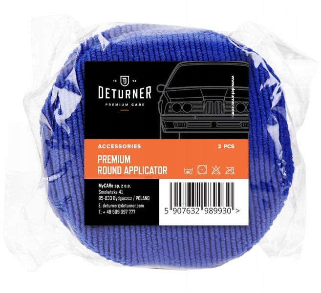 DETURNER PREMIUM ROUND APPLICATOR 2 SZTUKI APLIKATORY DO POWŁOK zdjęcie 3