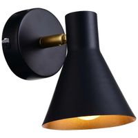 Kinkiet lampa ścienna LESS 21-70968 metalowa industrialna regulowana czarna