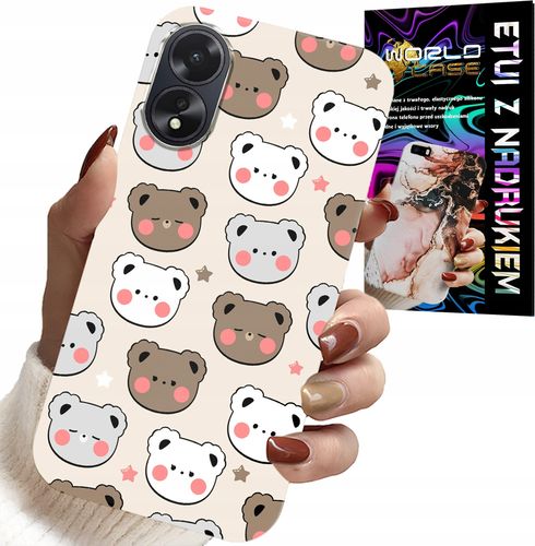 ETUI DO OPPO A38 4G - MIŚ MISIE WZORY DLA NAJMŁODSZYCH + SZKŁO na Arena.pl