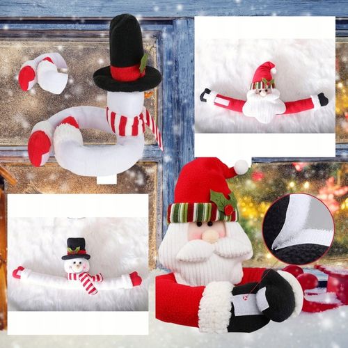 2X ŚWIĄTECZNA ZAPINKA KLIPS DO FIRAN OPASKA DO ZASŁON MIKOŁAJ BAŁWAN OZDOBA na Arena.pl