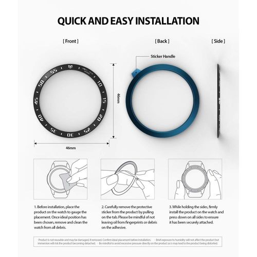 RINGKE BEZEL STYLING GALAXY WATCH 46MM STAINLESS BLACK na Arena.pl