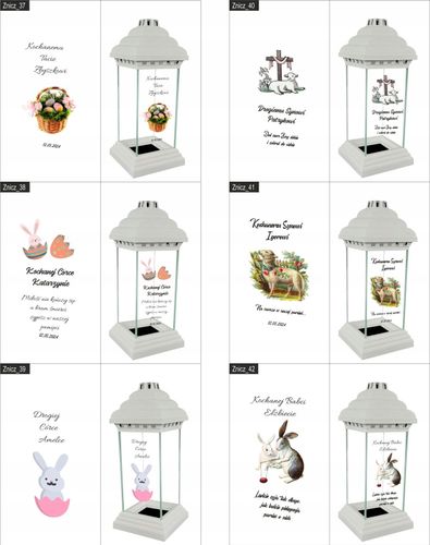 Znicz Lampion z nadrukiem grawerem dla DZIADKA na Arena.pl